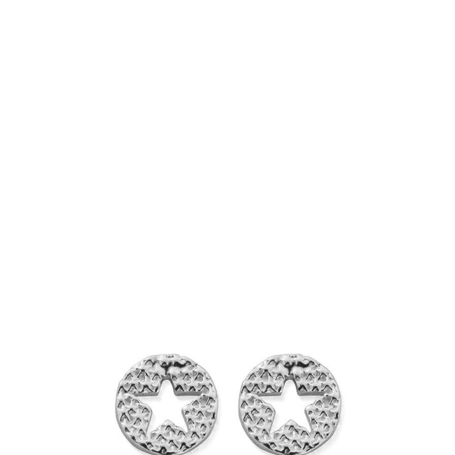 ChloBo Chlobo Sparkle Star In Circle Stud Earrings Hot