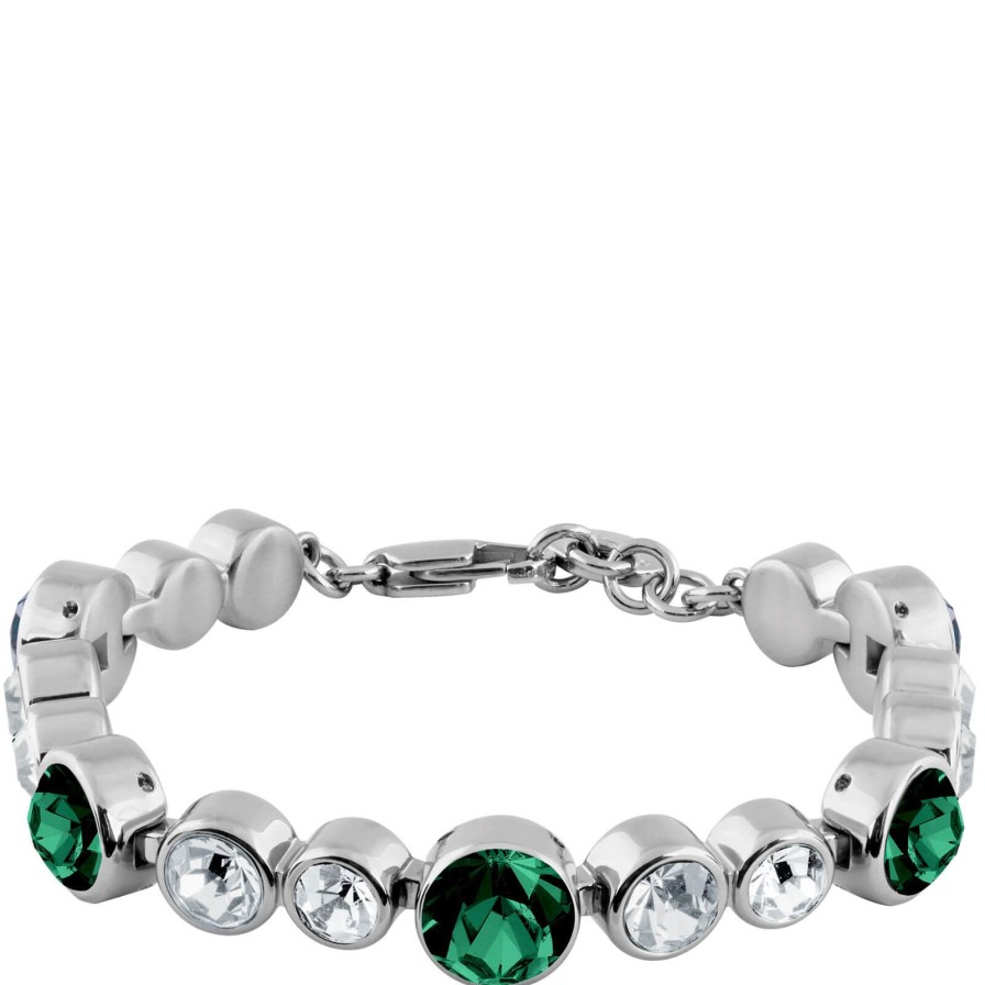 Dyrberg Kern Dyrberg Kern Calice Silver Bracelet - Emerald Green Best