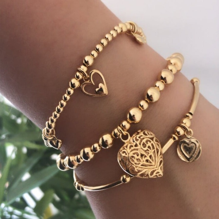 ChloBo Chlobo Compassion Bracelet Set - Gold Online