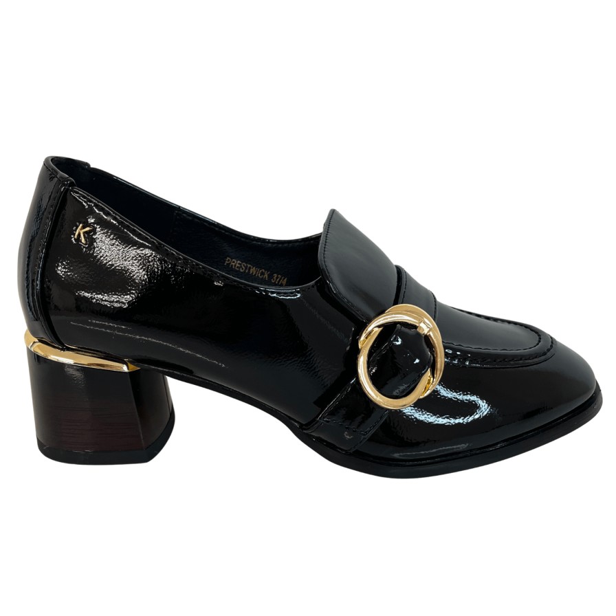 Kate Appleby Kate Appleby Prestwick Heeled Loafer - Black Clearance