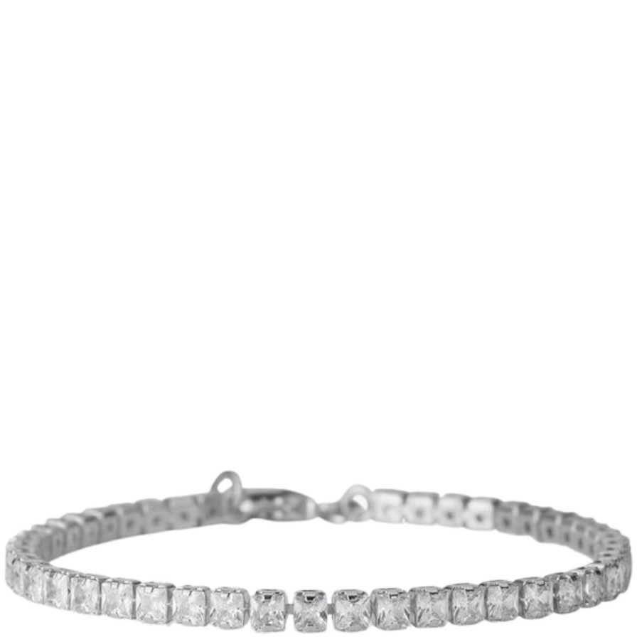 Caroline Svedbom Caroline Svedbom Silver Zara Bracelet - Clear Crystal Online