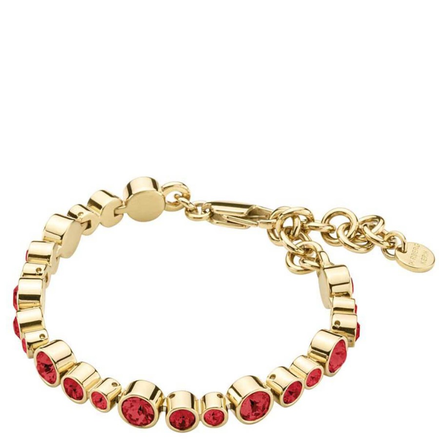 Dyrberg Kern Dyrberg Kern Teresia Gold Bracelet - Red Wholesale