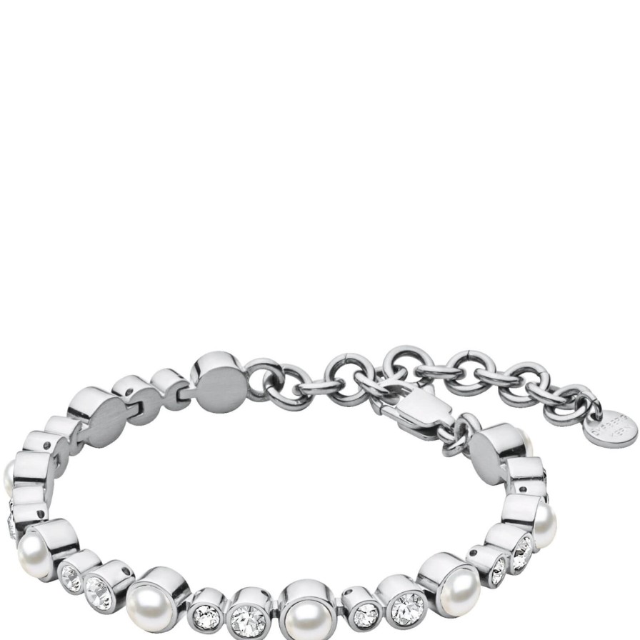 Dyrberg Kern Dyrberg Kern Sacha Silver Bracelet - Crystal Pearl Clearance