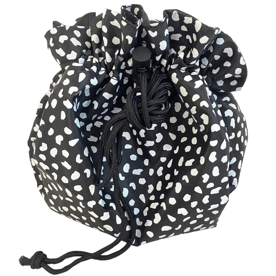 Donna May London Donna May Drawstring Makeup Bag - Black & White Online