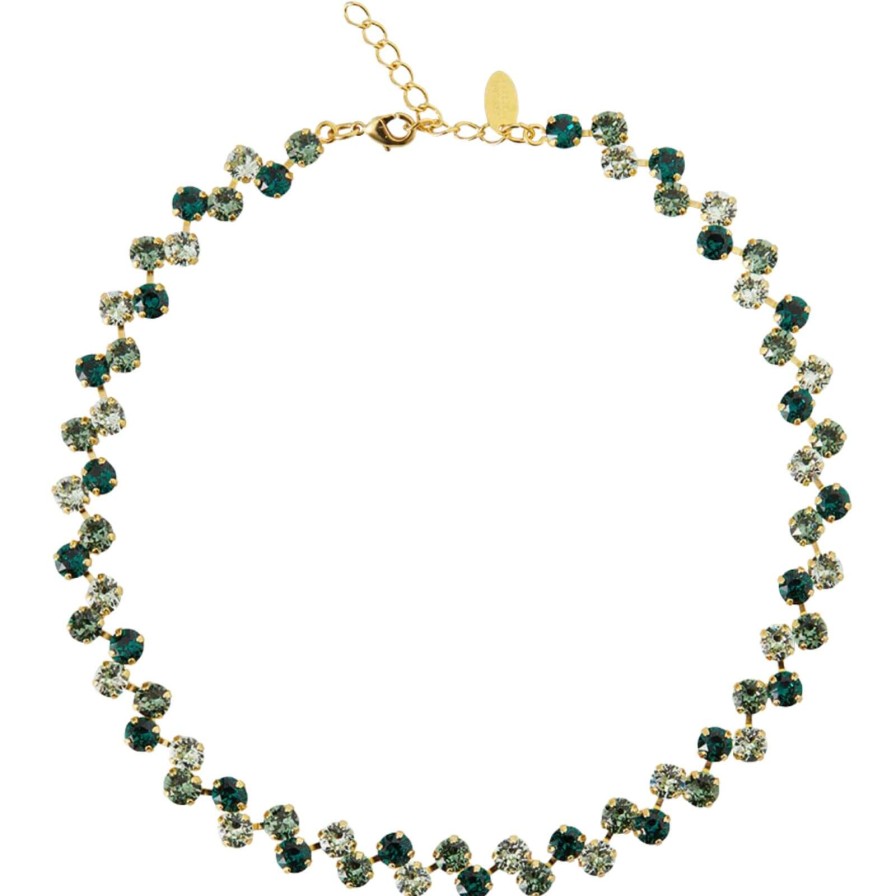 Caroline Svedbom Caroline Svedbom Gold Fiona Necklace - Green Combo New