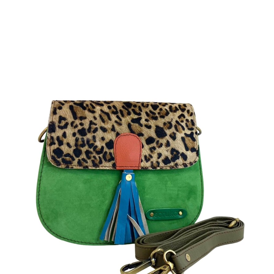 Soruka Soruka Lena Small Saddle Tassel Crossbody Bag - Green Online