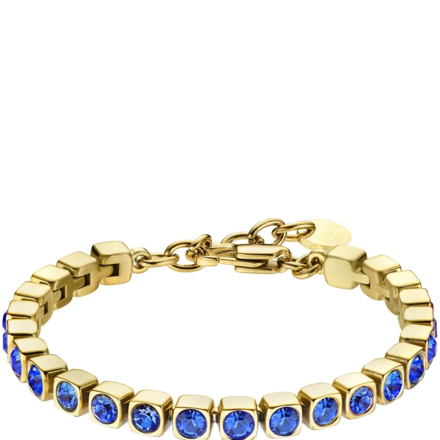 Dyrberg Kern Dyrberg Kern Cory Gold Bracelet - Sapphire Best