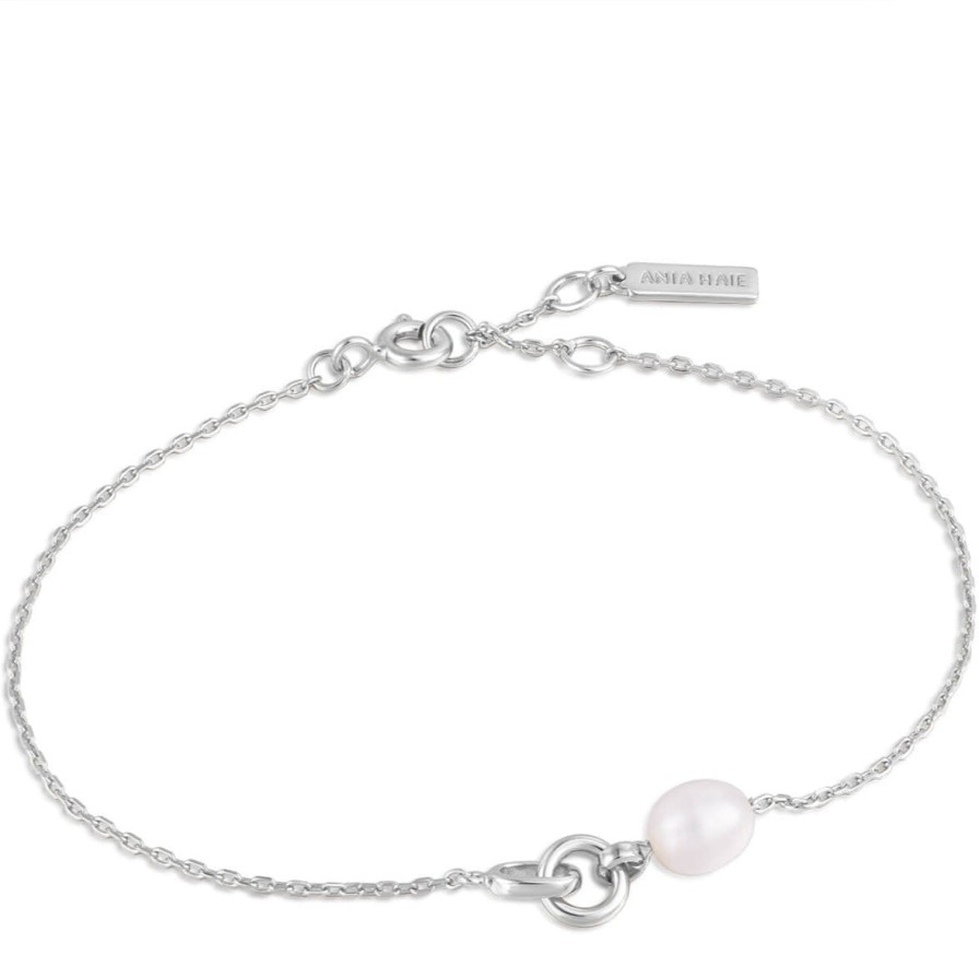 Ania Haie Ania Haie Pearl Link Silver Bracelet Online