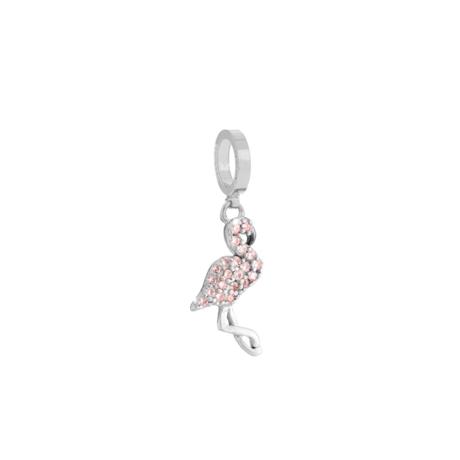 Rebecca My World Rebecca Silver Flamingo Charm Wholesale