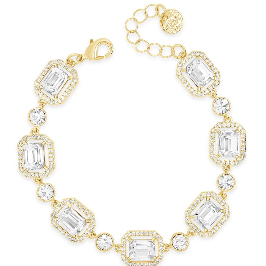 Absolute Absolute Gold Square Pendant Bracelet Best