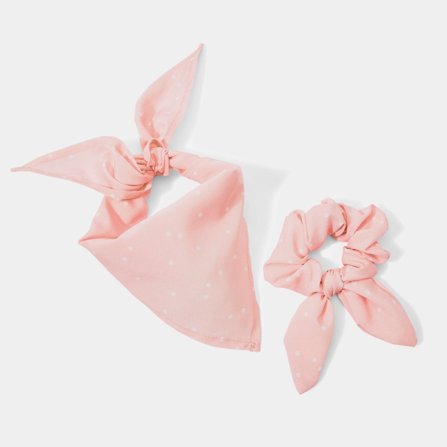 Katie Loxton Katie Loxton Dog Bandana & Scrunchie Set - Pink Online