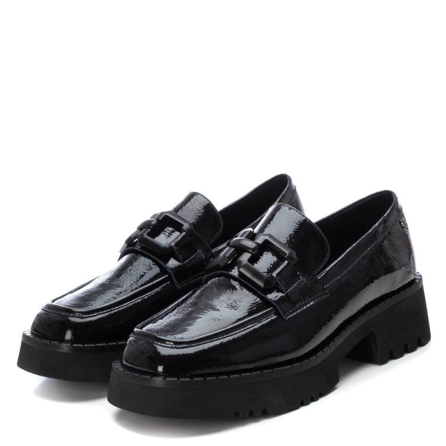 Carmela Carmela Black Patent Leather Chunky Loafers Hot