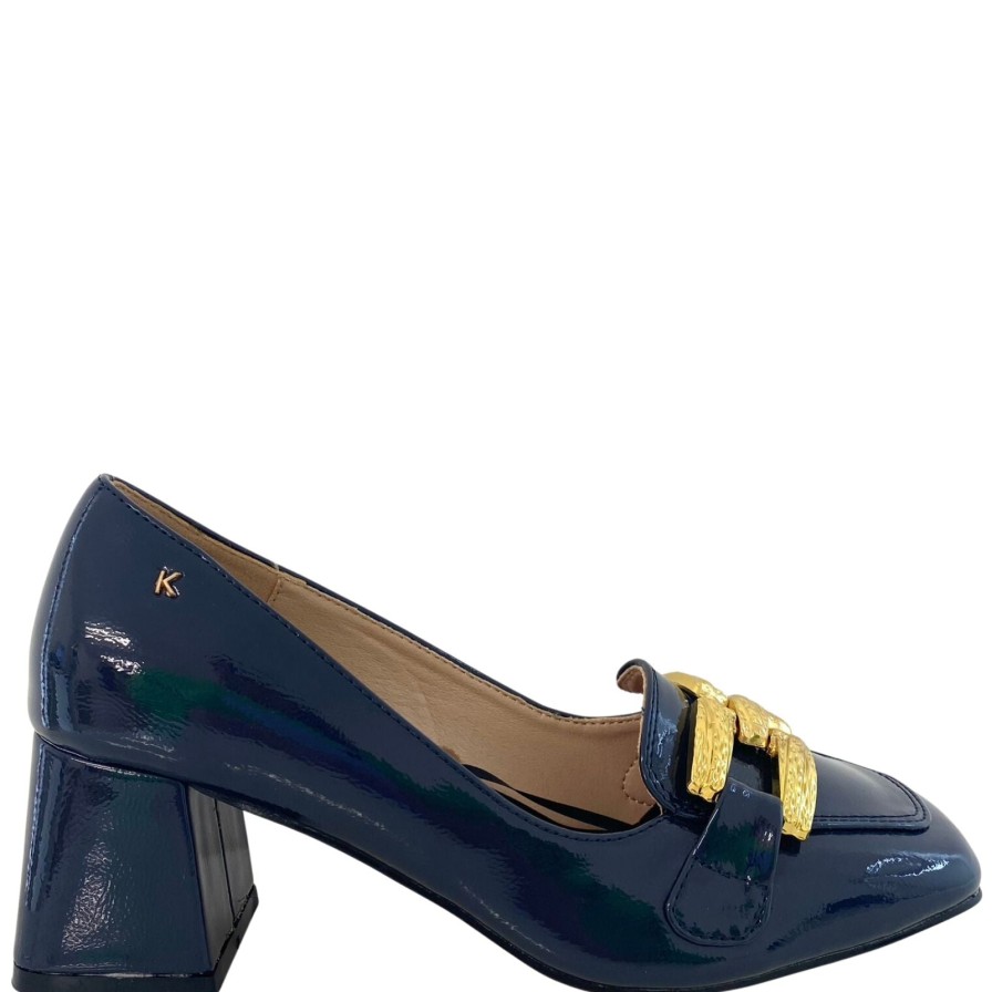 Kate Appleby Kate Appleby Heathfield Patent Square Toe Shoes - Navy Hot