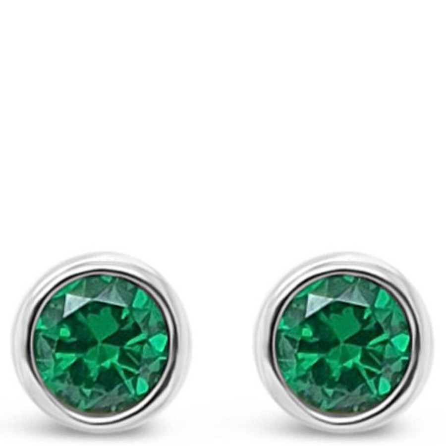 Absolute Absolute Sterling Silver Birthstone Earring - May Wholesale