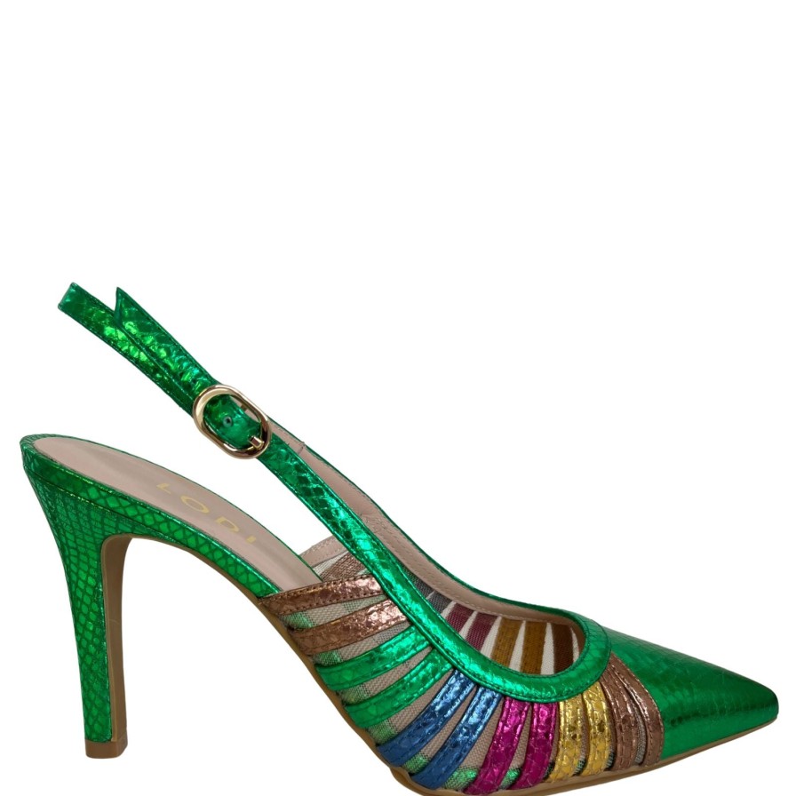 Lodi Lodi Rostel Green Sling Back Shoes Best