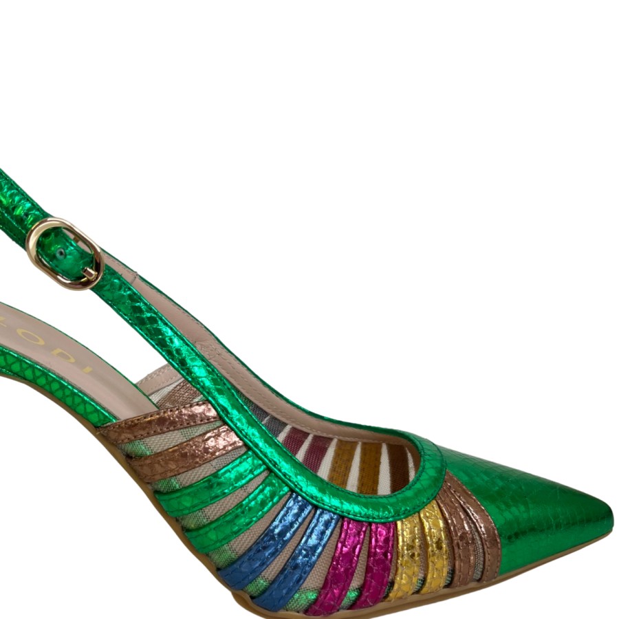 Lodi Lodi Rostel Green Sling Back Shoes Best