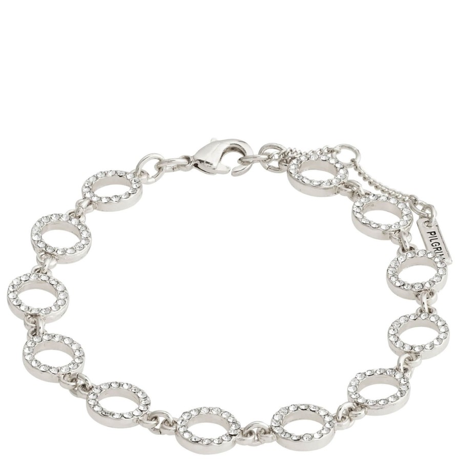 Pilgrim Pilgrim Rogue Silver Crystal Halo Bracelet Wholesale