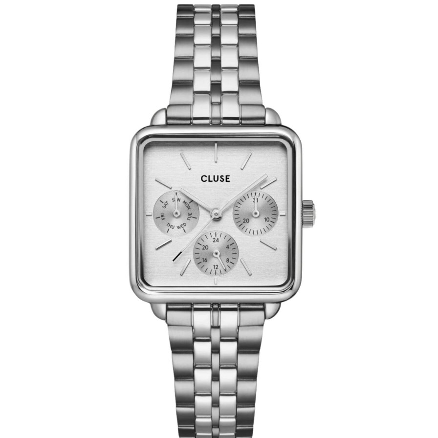 Cluse Cluse La Tetragone Silver Square Watch Online