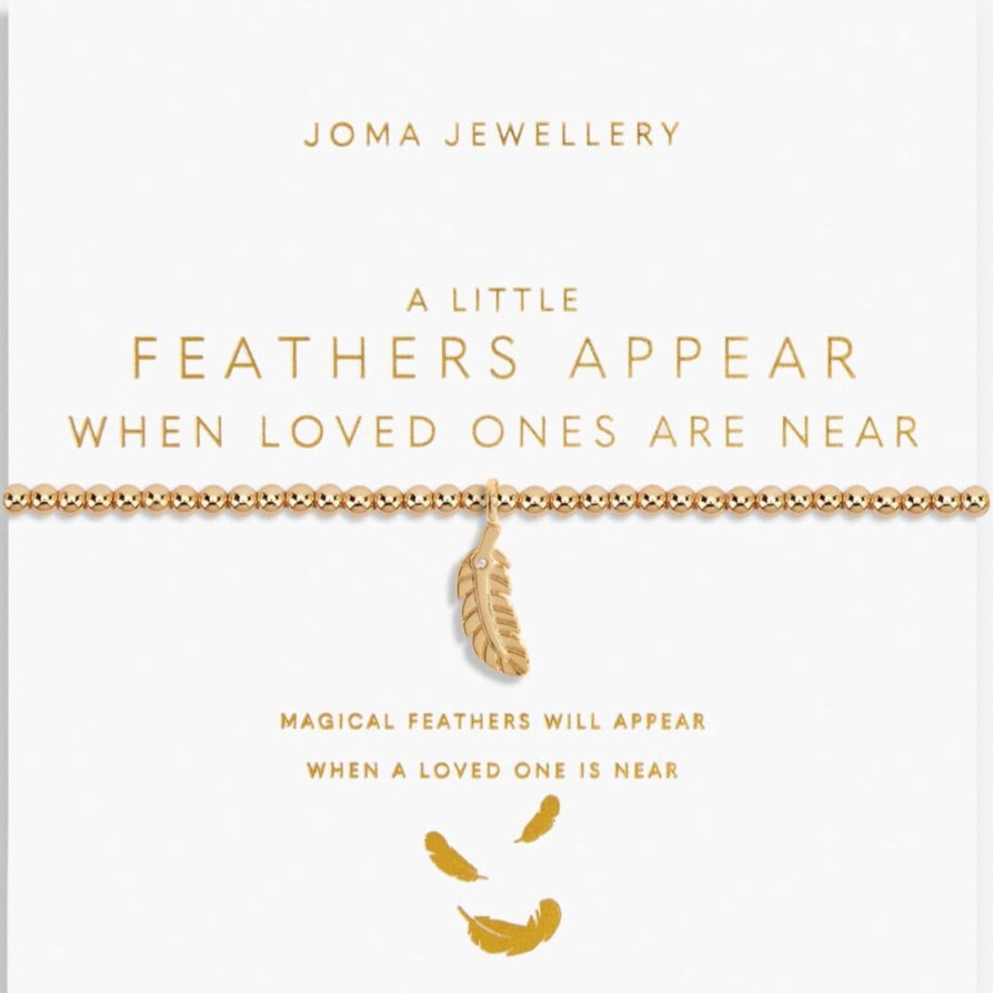 Joma Joma Feathers Appear When Loved Ones Are Near Bracelet - Gold Online