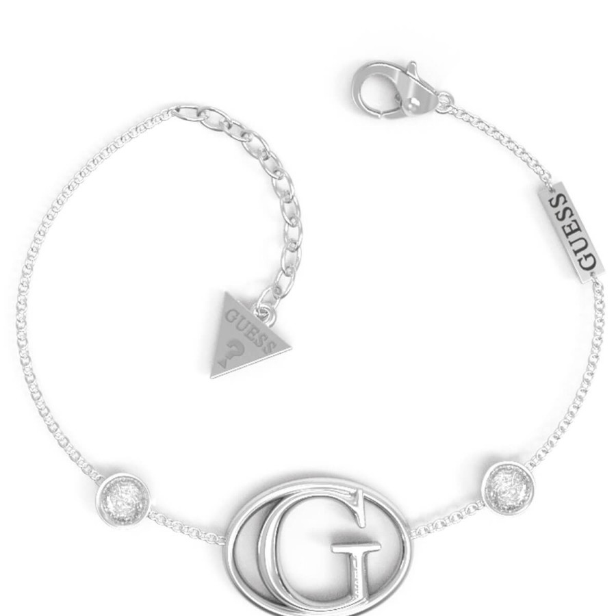 Guess Guess Silver Iconic Logo Bracelet Wholesale