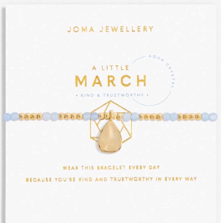 Joma Joma March Birthstone Gold Bracelet Hot