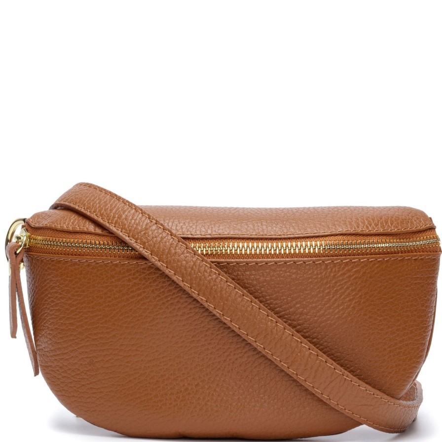 Elie Beaumont Elie Beaumont Tan Leather Sling Bag Wholesale