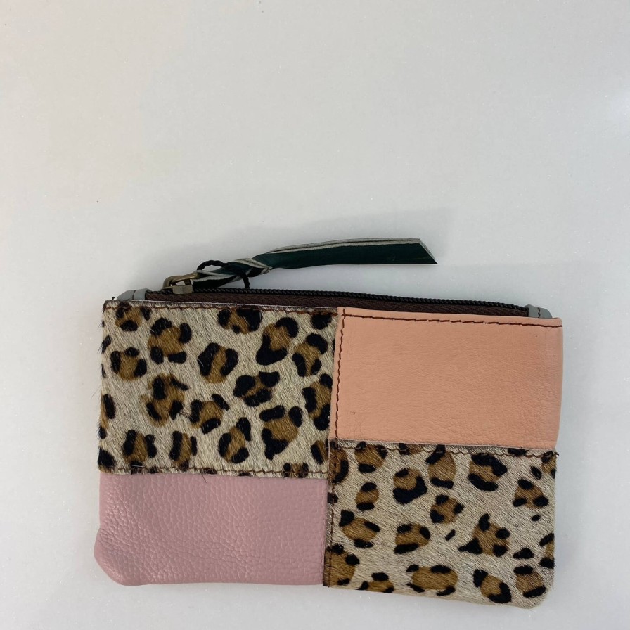 Soruka Soruka Zahra Leather Zip Purse - Leopard Print Mix (Assorted) Hot