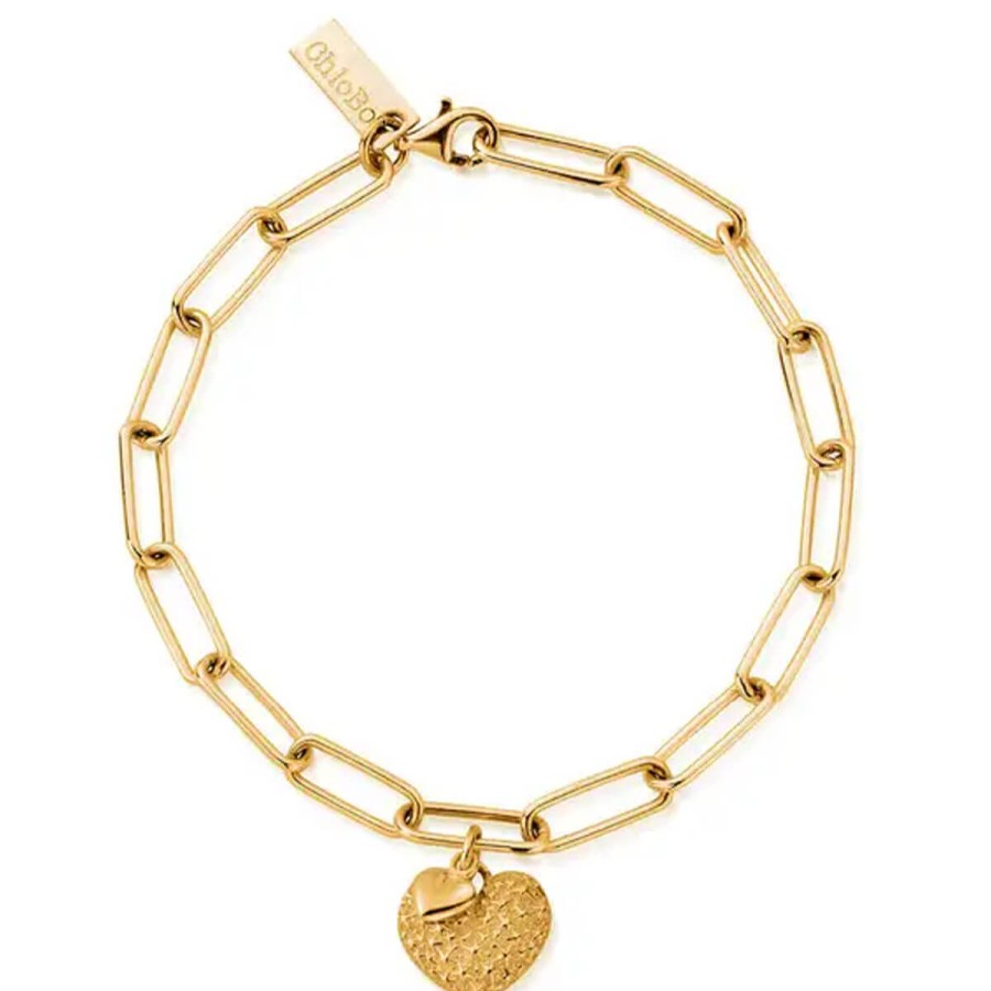 ChloBo Chlobo Link Chain Pure Passion Bracelet - Gold Wholesale