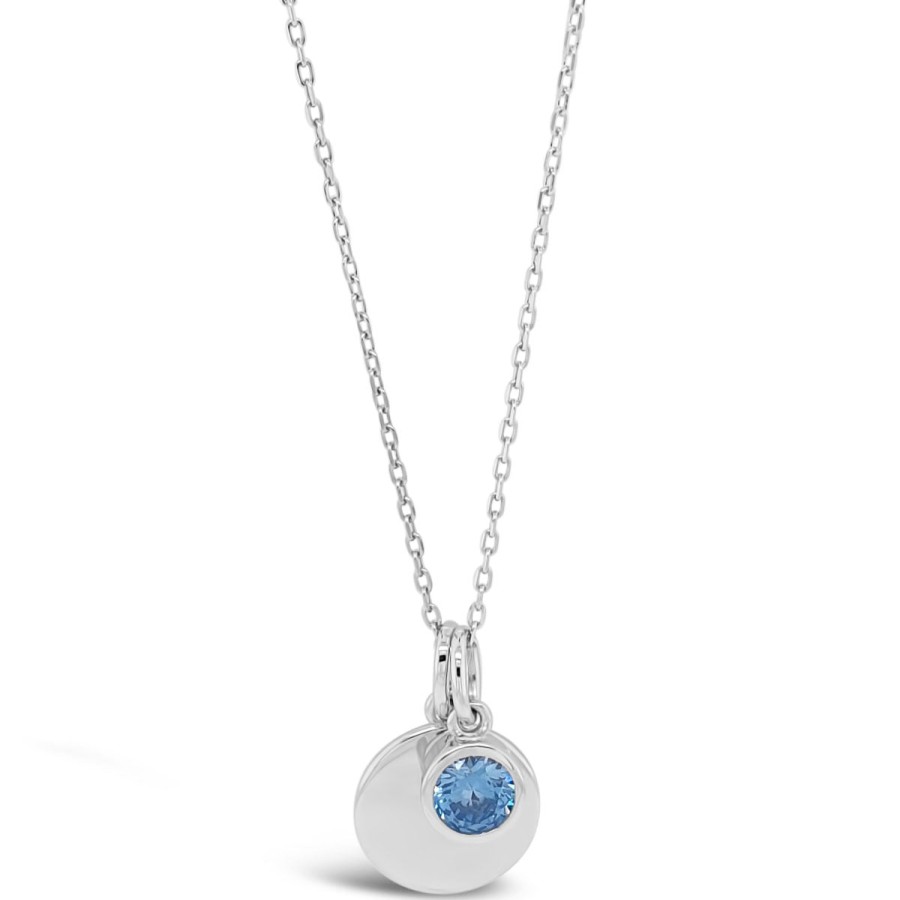 Absolute Absolute Sterling Silver Birthstone Necklace - December Online