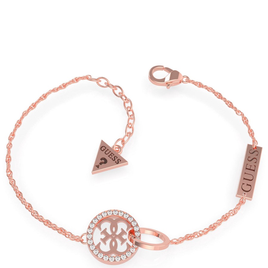 Guess Guess Equilibre Rose Gold Bracelet New