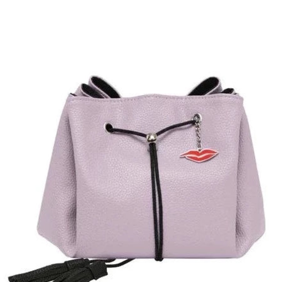 Donna May London Donna May Vegan Drawstring Bag - Lilac Hot