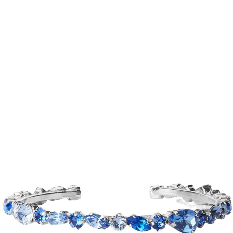 Caroline Svedbom Caroline Svedbom Silver Antonia Bangle - Blue Combo New