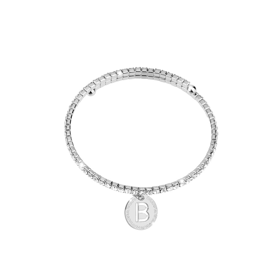 Rebecca My World Rebecca My World Silver Glam Bangle - B New