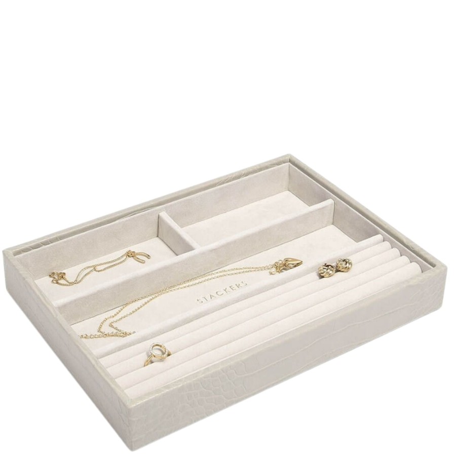 Stackers Stackers Classic Jewellery Box (Ring & Bracelet Layer) - Putty Croc Online