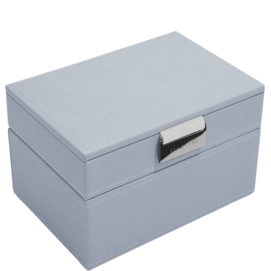 Stackers Stackers Mini Jewellery Box (Set) - Dusky Blue Wholesale