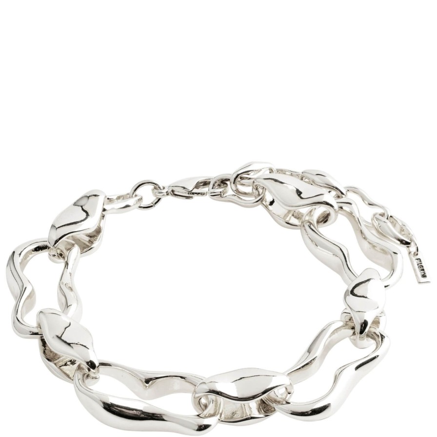 Pilgrim Pilgrim Wave Silver Chunky Link Bracelet Online