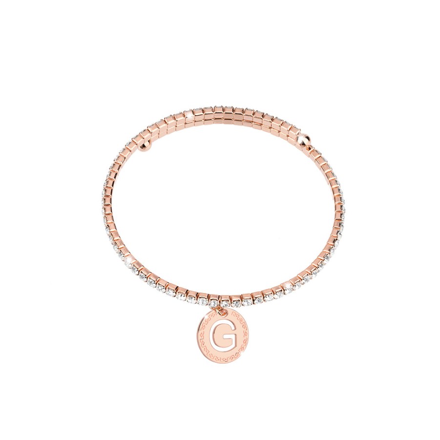 Rebecca My World Rebecca My World Rose Gold Glam Bangle - G New