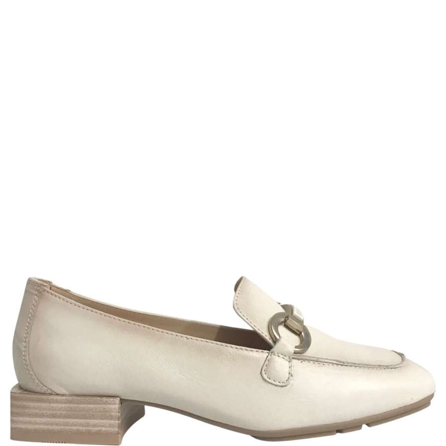 Hispanitas Hispanitas Cream Leather Loafers New