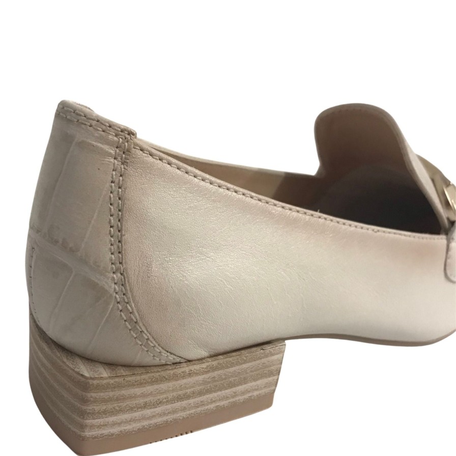 Hispanitas Hispanitas Cream Leather Loafers New