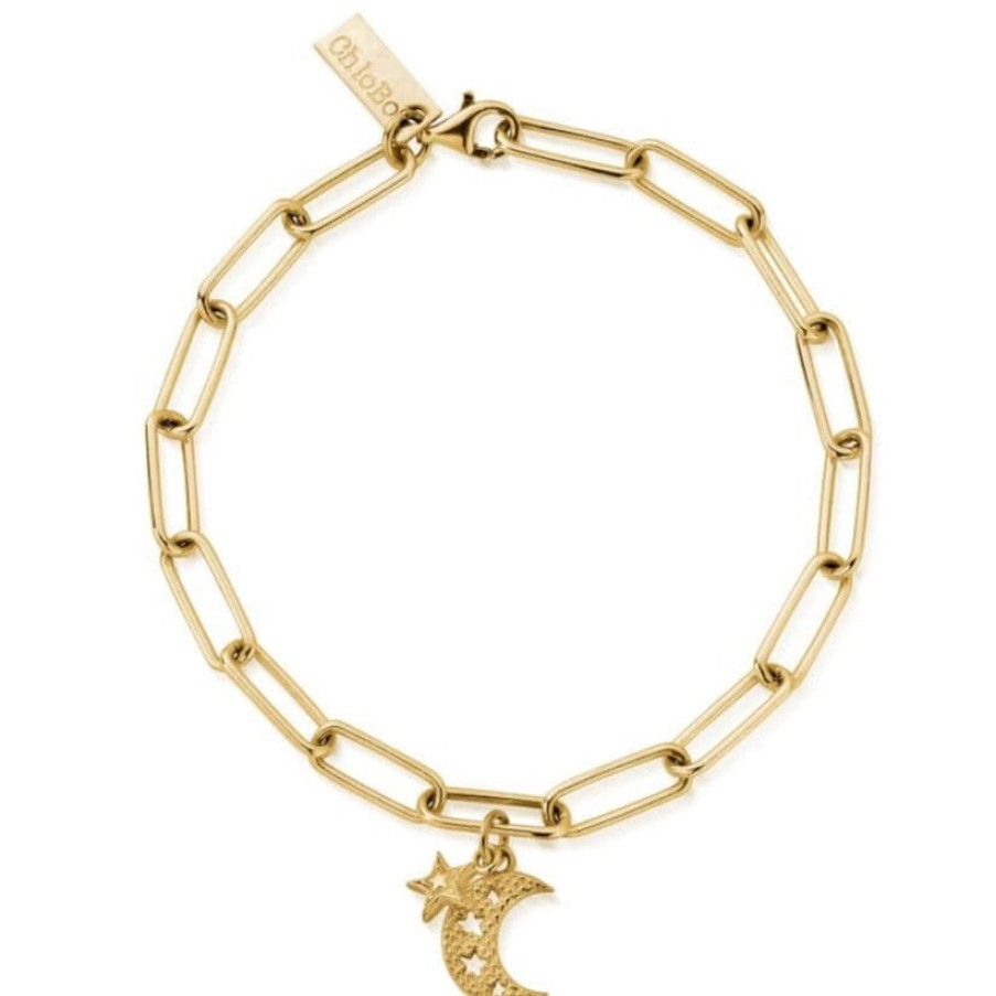 ChloBo Chlobo Link Chain Hope & Guidance Bracelet - Gold Wholesale