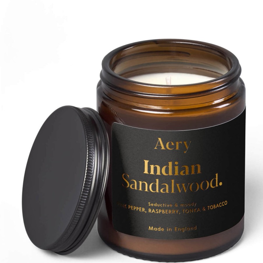 Aery Aery Indian Sandalwood Scented Jar Candle - Pepper, Raspberry & Tonka Best