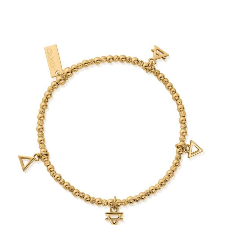 ChloBo Chlobo Elements Multi Charm Bracelet - Gold Online