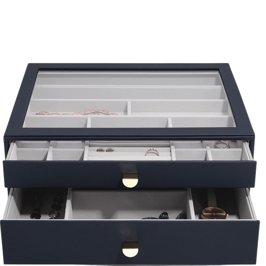 Stackers Stackers Supersize Jewellery Drawer Box (Set) - Navy New