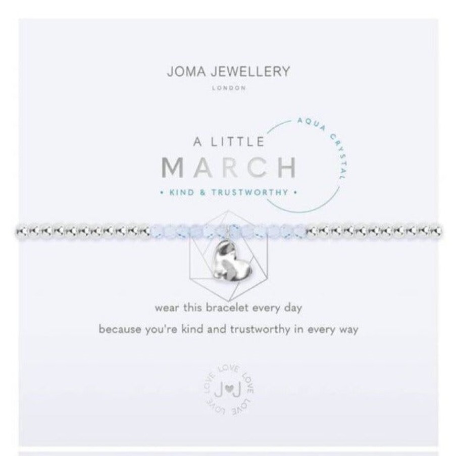 Joma Joma Birthstone March Aqua Crystal Bracelet Best