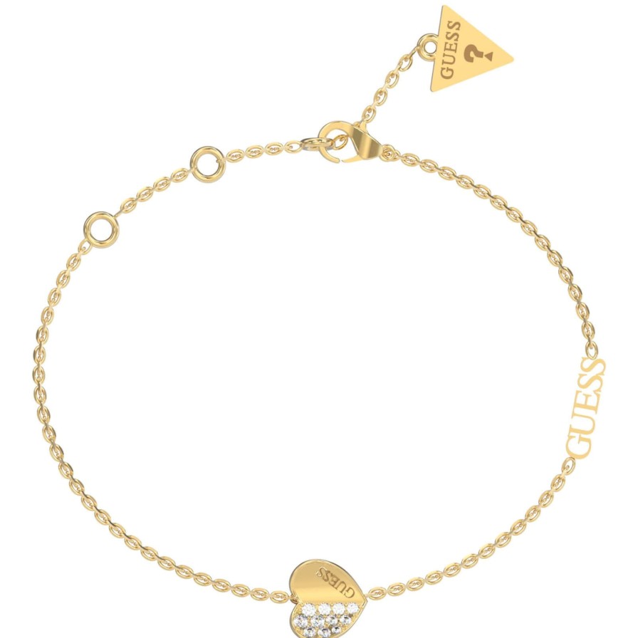 Guess Guess Lovely Heart Gold Bracelet Wholesale