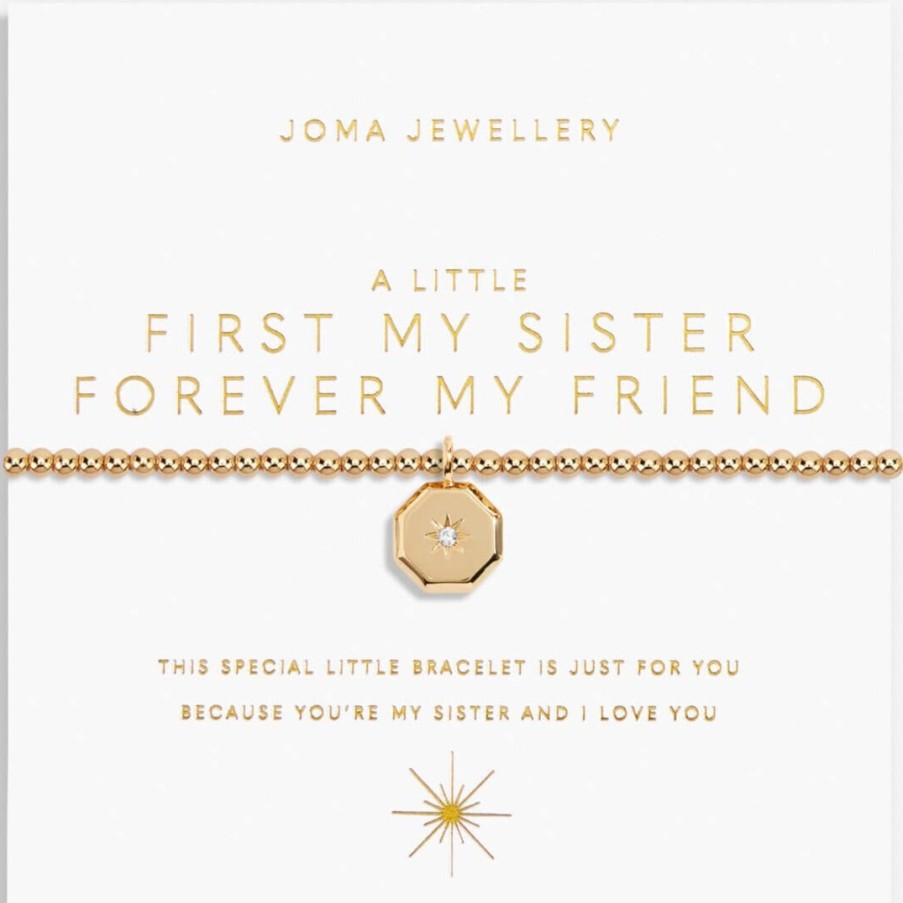 Joma Joma First My Sister Forever My Friend Bracelet - Gold Online