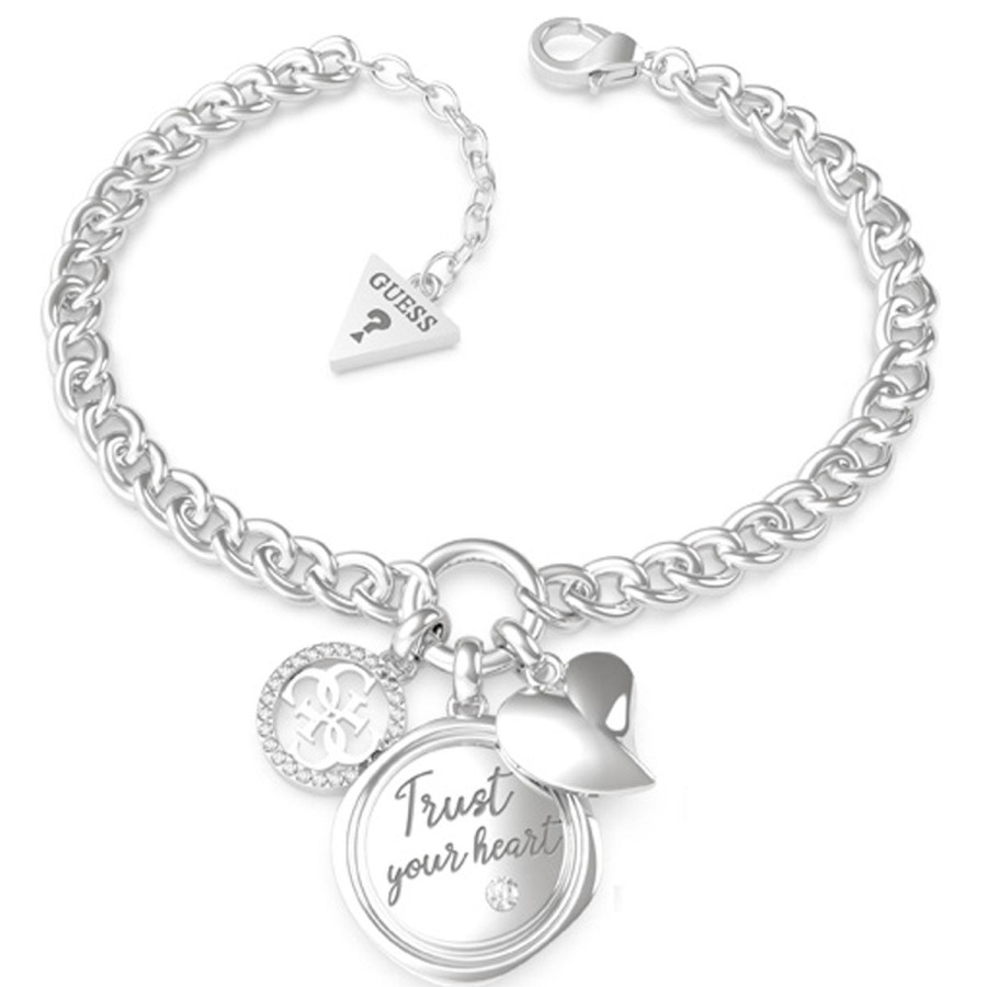 Guess Guess My Feelings Silver Bracelet Hot