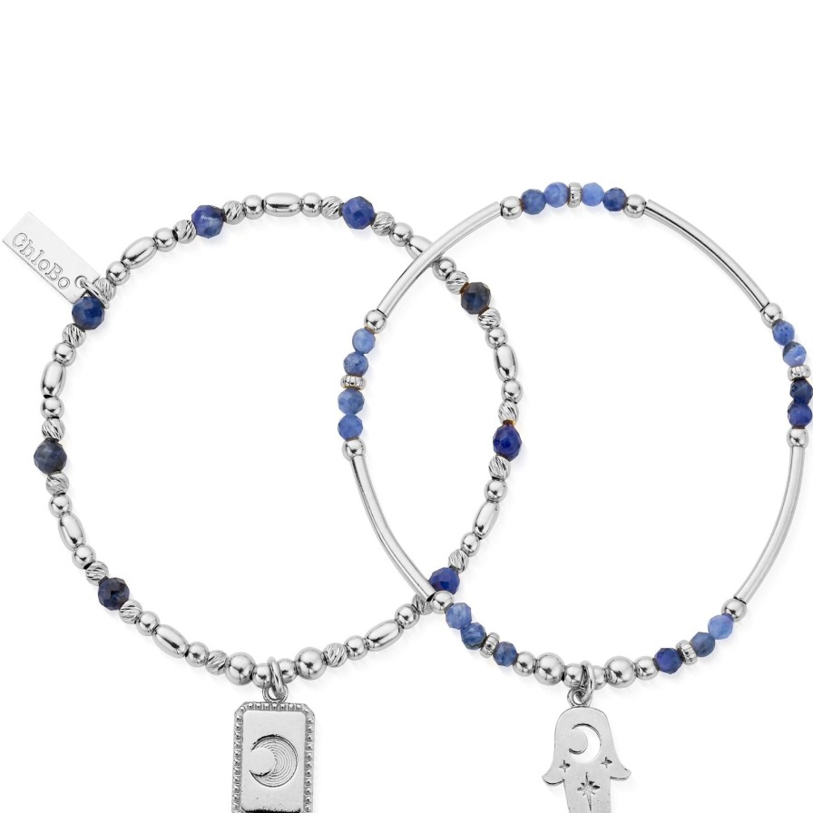 ChloBo Chlobo Manifest Sodalite Bracelet Set New