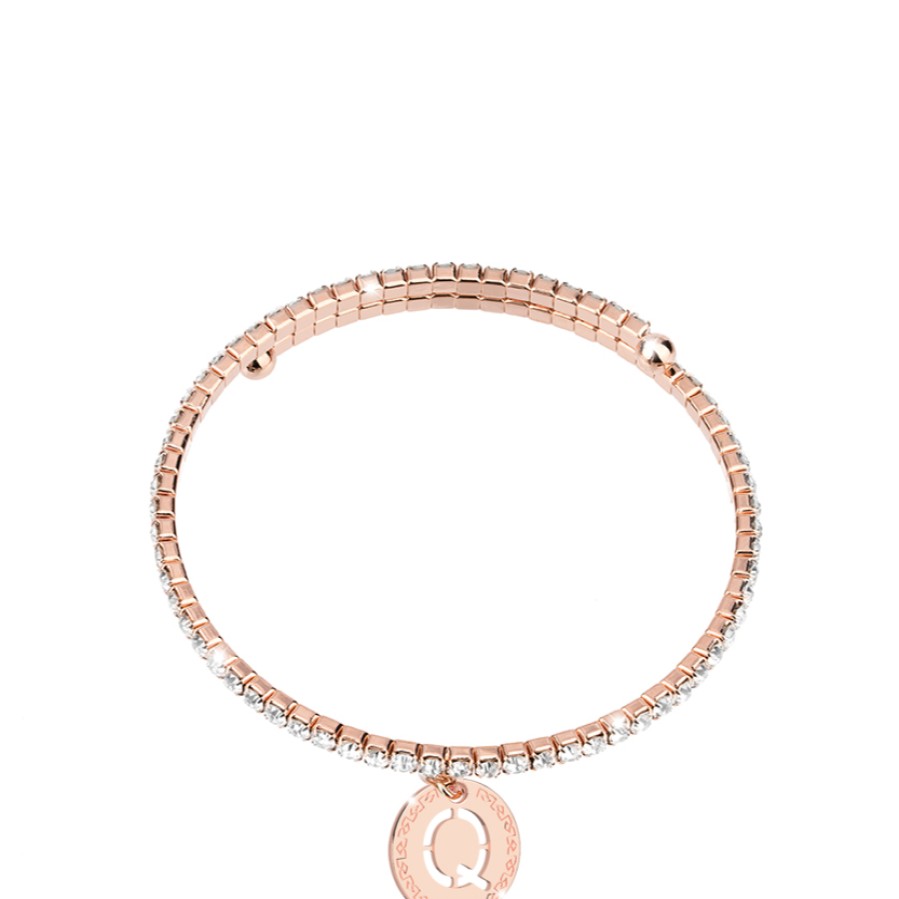 Rebecca My World Rebecca My World Rose Gold Glam Bangle - Q Hot