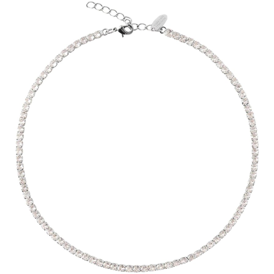 Caroline Svedbom Caroline Svedbom Silver Zara Necklace - Clear Crystal Wholesale